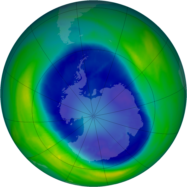 Ozone Map 2007-08-31
